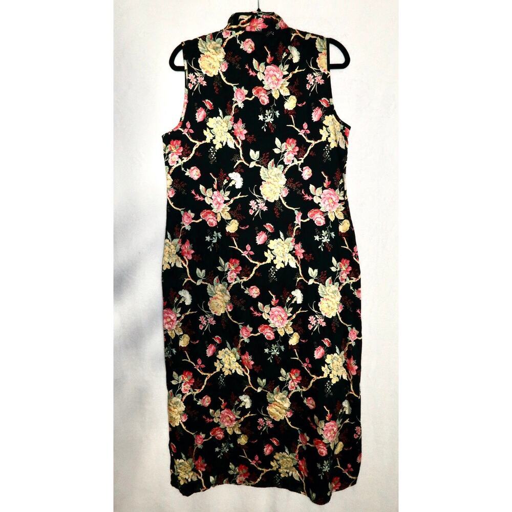 Pine Cone Hill Dress Size Large Length 47” Button Slits Floral Cotton - Picture 6 of 7